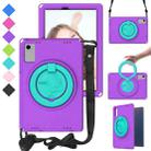 For Samsung Galaxy Tab A9+ 10.95 X210 EVA Hybrid PC Shockproof Tablet Case with Frame(Purple) - 1