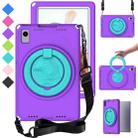 For Samsung Galaxy Tab S6 Lite 2024 EVA Hybrid PC Shockproof Tablet Case with Frame(Purple) - 1