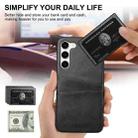 For Samsung Galaxy S24 5G teni Calf Texture Back Cover Phone Case with Card Slots(Brown) - 5