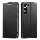 For Samsung Galaxy S23 5G Suteni Calf Texture Horizontal Flip Leather Phone Case(Black) - 1