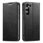 For Samsung Galaxy S24 5G Suteni Calf Texture Horizontal Flip Leather Phone Case(Black) - 1