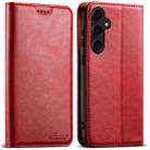 For Samsung Galaxy A24 4G Suteni Calf Texture Horizontal Flip Leather Phone Case(Red) - 1