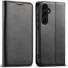 For Samsung Galaxy A53 5G Suteni Calf Texture Horizontal Flip Leather Phone Case(Black) - 1