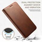 For Samsung Galaxy S25 Ultra 5G Suteni Calf Texture Horizontal Flip Leather Phone Case(Brown) - 2