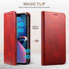 For Samsung Galaxy S25 Ultra 5G Suteni Calf Texture Horizontal Flip Leather Phone Case(Red) - 3
