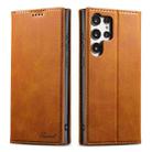 For Samsung Galaxy S25 Ultra 5G Suteni Calf Texture Horizontal Flip Leather Phone Case(Khaki) - 1