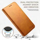 For Samsung Galaxy S25 5G Suteni Calf Texture Horizontal Flip Leather Phone Case(Khaki) - 2