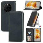 For Huawei Mate 50 Retro Skin Feel Magnetic Flip Leather Phone Case(Black) - 1