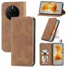 For Huawei Mate 50 Retro Skin Feel Magnetic Flip Leather Phone Case(Brown) - 1