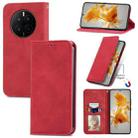 For Huawei Mate 50 Retro Skin Feel Magnetic Flip Leather Phone Case(Red) - 1