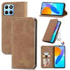 For Honor X6 Retro Skin Feel Magnetic Flip Leather Phone Case(Brown) - 1