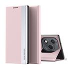 For Honor 400 Lite Side Electroplated Adsorption Leather Phone Case(Pink) - 1