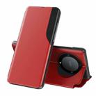 For Honor X9b Attraction Flip Holder Leather Phone Case(Red) - 1