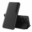 For Honor 200 Lite Global Attraction Flip Holder Leather Phone Case(Black) - 1