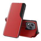 For Honor 400 Lite Attraction Flip Holder Leather Phone Case(Red) - 1