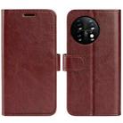 For OnePlus 11 R64 Texture Horizontal Flip Leather Phone Case(Brown) - 1