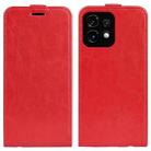 For Motorola Moto X40 R64 Texture Vertical Flip Leather Phone Case(Red) - 1