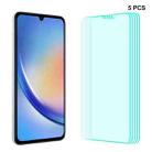 For Samsung Galaxy A34 5pcs ENKAY Hat-Prince 0.26mm 9H 2.5D High Aluminum-silicon Tempered Glass Film - 1