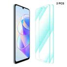 For Honor X7A 2pcs ENKAY Hat-Prince 0.26mm 9H 2.5D High Aluminum-silicon Tempered Glass Film - 1