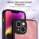 For iPhone XR Retro Skin-feel Ring Card Wallet Phone Case(Pink) - 5
