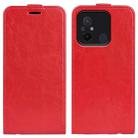 For Xiaomi Redmi 12C R64 Texture Single Vertical Flip Leather Phone Case(Red) - 1