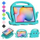 For Samsung Galaxy Tab S6 Lite 10.4 P610/615 Octopus Style EVA PC Tablet Case(Glacial Green) - 1