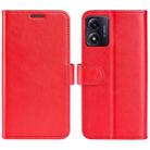 For Motorola Moto E13 R64 Texture Horizontal Flip Leather Phone Case(Red) - 1