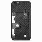 For iPhone 6 / 6s Wristband Kickstand Card Wallet Back Cover Phone Case with Tool Knife(Black) - 1