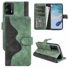 For Motorola Moto G53 Stitching Horizontal Flip Leather Phone Case(Green) - 1