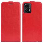 For Motorola Moto G53 R64 Texture Single Vertical Flip Leather Phone Case(Red) - 1