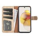 For Motorola Moto G73 Stitching Horizontal Flip Leather Phone Case(Yellow) - 3