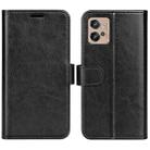 For Motorola Moto G32 R64 Texture Horizontal Flip Leather Phone Case(Black) - 1