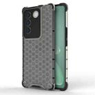 For vivo S16 / S16 Pro Shockproof Honeycomb Phone Case(Black) - 1
