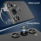 For Samsung Galaxy A14 / A34 ENKAY Hat-Prince 9H Rear Camera Lens Aluminium Alloy Ring Tempered Glass Film(Black) - 3