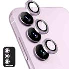 For Samsung Galaxy A24 ENKAY Hat-Prince 9H Rear Camera Lens Aluminium Alloy Ring Tempered Glass Film(Pink) - 1