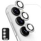 For Samsung Galaxy A54 ENKAY Hat-Prince 9H Rear Camera Lens Aluminium Alloy Ring Tempered Glass Film(Silver) - 1