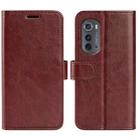 For Motorola Moto Edge 2022 R64 Texture Horizontal Flip Leather Phone Case(Brown) - 1