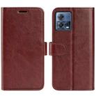 For Motorola Moto S30 Pro R64 Texture Horizontal Flip Leather Phone Case(Brown) - 1