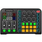M6 Live Sound Card Multifunctional Wireless Voice Changer Broadcast Mixer - 1