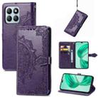 For Honor X8b Mandala Flower Embossed Leather Phone Case(Purple) - 1