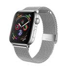 Milan Metal Steel Mesh Integrated Buckle Watch Band For Apple Watch Series 8&7 41mm(Siler) - 1