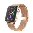 Milan Metal Steel Mesh Integrated Buckle Watch Band For Apple Watch Series 8&7 41mm(Rose Gold) - 1