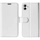 For Samsung Galaxy A04 R64 Texture Horizontal Flip Leather Phone Case(White) - 1