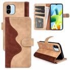 For Xiaomi Redmi A1 Stitching Horizontal Flip Leather Phone Case(Yellow) - 1