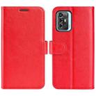 For ZTE Blade A72 5G R64 Texture Horizontal Flip Leather Phone Case(Red) - 1