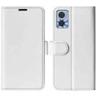 For Motorola Moto E22 / E22i R64 Texture Horizontal Flip Leather Phone Case(White) - 1