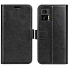 For Motorola Edge 30 Lite R64 Texture Horizontal Flip Leather Phone Case(Black) - 1