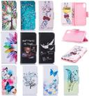 Colored Drawing Pattern Horizontal Flip Leather Case for Huawei Y7 & Y7 Prime, with Holder & Card Slots & Wallet(Two Butterflies) - 1