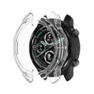 For Ticwatch Pro 3 Ultra TPU Color Transparent Half Wrapped Protective Shell(Transparent) - 1