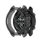For Ticwatch Pro 3 GPS TPU Color Transparent Half Wrapped Protective Shell(Transparent Black) - 1